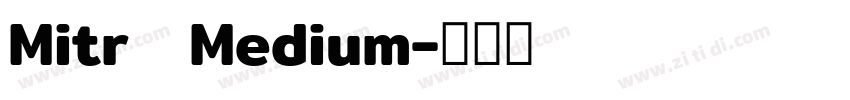 Mitr   Medium字体转换